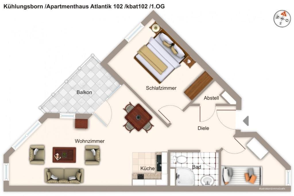 Apartmenthaus Atlantik Apartmenthaus Atlantik 102 Ostseebad Kühlungsborn Eksteriør bilde